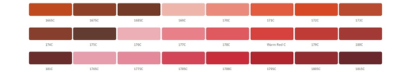 鋁合金cnc加工陽極氧化勞爾色卡－潘通色卡（Pantone）色號(hào)參照表-01